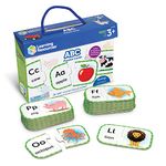 Learning Resources LER6085 Teaches Letter Recognition, Set of 26 Two-Piece Matching Puzzles, Early Alphabet and Language Skills