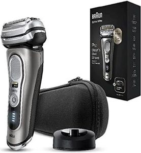 Braun Series 9 Pro Premium Men's Razor with 4+1 Shaving Head, Electric Shaver with ProLift Trimmer, 60 Min. Battery Life, Wet&Dry Application on 1, 3 and 7 Day Beard, 9415s