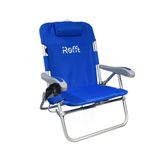 ROFFT Premium Beach Chair 5 Position Reclining, Oversized, Heavy-Duty high Off Ground, and Lightweight with Backpack Straps Big Storage and Cup Holder – Ideal for Adults and Seniors