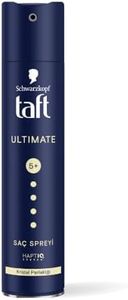 TAFT Schwarzkopf Ultimate Hair Spray For Hair With Crystal Shine | Hold 5+ For 72H hold | Protects From Wind And Humidity | No Stickiness | Easy To Brush Out | For Salon Like Finish - 250Ml.
