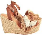 SILVIA COBOS Mambo Platform Espadrille Wedge Sandals for Women Sandalias Altas Zapatos de Plataforma de Mujer Beige 5