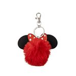 Peers Hardy - Disney Minnie Mouse Red and Black Pom Pom Keychain