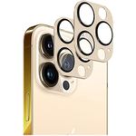 SaharaCase ZeroDamage FlexiGlass HD Camera Lens Protector [2-Pack] for Apple iPhone 13 Pro Max 6.7” and iPhone 13 Pro 6.1" (2021) Anti-Scratch & Anti-Fingerprint Easy Installation - Gold