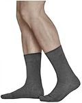 vitsocks Men's 80% MERINO Wool Fine Warm Socks (3 PAIRS) Soft Breathable Comfortable, grey, 9.5-11.5