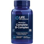 Life Extension, BioActive Complete B-Complex, 60 vegan Capsules, Laboratory-Tested, Vegetarian, Gluten-Free, Soya-Free, Non-GMO