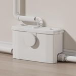 Macerator Pump for Basement Upflush System, Pure Copper Motor Toilet Pump for Below Line Vertical/Horizontal Pumping, Waste Water Sewage Disposal Pump for Kitchen/Toilet/Shower/Basin/Attic, 750Watt