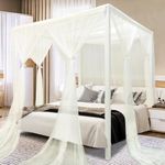 South to East Beige Canopy Bed Curt