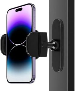 Magnetic Phone Holder for Gym, JOMWEN Portable Magnetic Tripod for iPhone, Magnet Phone Mount, 360 Degree Adjustable, Compatible with Most Smartphones (Black)