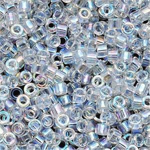 Miyuki Delica Seed Beads 11/0 Crystal AB DB051 7.2 Grammes