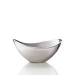 nambe Butterfly Bowl | for Hot and Cold Foods, Salads, Soups, Fruit | Made of Metal Alloy | Oven and Freezer Safe Serving Bowl for Entertaining, Decorative Centerpiece for Kitchen | Silver, 11-Inch