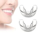 BOGOTA 2 Pcs Teeth Aligners for Straightening Teeth | Dental Guard for Teeth Alignment Brace | Bruxism | Night Guard - (Soft+Hard）