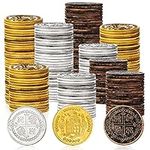 Charniol 300 Pcs Plastic Gold Coins