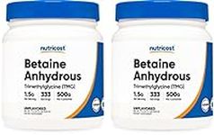 Nutricost Betaine Anhydrous Trimethylglycine (TMG) Powder 500G (2 Bottles)