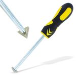 ABN Carbide Tip Grout Removal Hand Tool, Soft Grip Reversible Triangle Blade