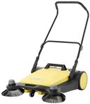 Kärcher S 6 1.766-460.0, (Max. Area Capacity: 3000 m²/h, Side Brush, 38 l, Working Width: 860 mm, Ergonomic Push bar, self-Standing Sweeping Container), Yellow