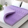 YUGYVOB 2.9 Inch Mattress Topper Queen, 7 Zone Lavender Infusion Memory Foam Mattress Topper, Cooling & Breathable, CertiPUR-US Certified