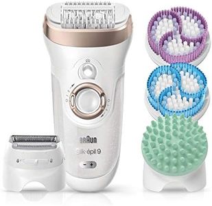 Braun Silk-Épil 9 SkinSpa 9-961v Wet and Dry Epilator, Cordless Hair Removal 4-in-1 Epilator/Epilation, Exfoliation and Skin Care System + 12 Extras