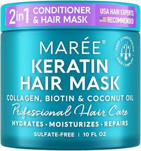 MAREE Hair Mask for Damaged Hair - Keratin Hair Treatment Conditioner - Extremely Deep Conditioning Hair Mask for Dry Damaged Hair and Growth, Hydrating and Repair, Keratina Mascarilla Para el Cabello