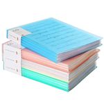 4Pcs Presentation Book with Clear Sheet Protectors, 60 Pockets A4 Portfolio Folder Binder Display 120 Pages Bound Sheet Protectors Brinder for Document, Kids Artwork, Diamond Painting