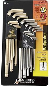 Bondhus 20399 Ball End L-Wrench DoublePK w/BriteGuard & GoldGuard Finish