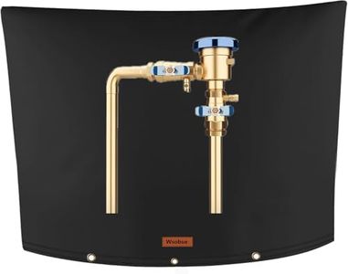 Wsobue Winter Pipe Insulation Cover (5˚F) ,Insulated Backflow Preventer Freeze Protection, Water Well Pump Cover, Sprinkler Valve Cover ,Vacuum Breaker Cover(Black 40''W*24''H)
