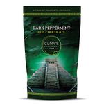 Guppy's Chocolates York | Hot Chocolate Flakes | Luxury Dark Peppermint Hot Chocolate | Real Grated Drinking Chocolate | 245 grams Resealable Pouch Equal To 7 Sachets (Peppermint)