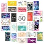 Inspirational Quote Cards / 2.5" x 3" Business Card Size / 50 Positivity Cards / 25 Uplifting Designs/Made in Canada