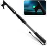 SANLIKE Telescopic Boat Hook,Docking Telescopic Pole,Floating,Durable,Rust-Resistant with Luminous Bead 4 Sections Extension Boat Hooks Boating Accessories Non-Slip Push Pole for Docking