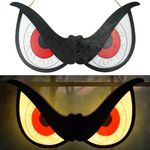 Agusbagli 40 LED Halloween Flashing Spooky Eyes Lights, 20" Battery Operated Halloween Window Lights with 2 Glowing Modes Foldable Design Hanging Light Up Eyes for Halloween Indoor Outdoor Decorations