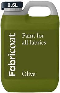 Fabricoat - Fabric Paint for Furniture - 85 oz / 2.5L Olive - Restore or Change the Color of Couches, Chairs, Upholstery, Soft Furnishings, Car Interiors, Clothing, & Footwear