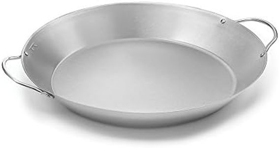 Outset Grill Paella Pan, Stainless Steel BBQ Pan With Handles