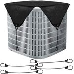 Svepndic Winter Air Conditioner Covers for Outside Unit, Winter Top Air Conditioner Cover Heavy Duty Waterproof Covers for Outdoor AC Units Defender Cover with 4 Adjustable Bungee Cords (36X36)
