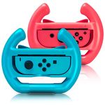 ADZ 2 x Red and Blue Switch Steering wheel compatible with Nintendo Switch Mario Kart