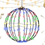 Christmas Led Lighted Balls,3D Fold