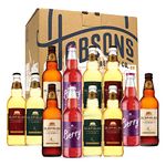 Hobsons Oldfields Premium English Mixed Cider Selection Pack with Berry - Case of 12 x 500ml Bottles ARTISAN cider made on the farm suitable for vegetarians, vegans and gluten free.