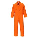 Portwest C813 Men's Liverpool Lightweight Safety Coverall Boiler Suit Overalls Orange, Medium