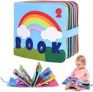 FORMIZON Montessori Quiet Book, Couleur Livre Occupé Jouet Montessori, Jouet Sensoriel en Feutre 3D pour Enfants D'âge Préscolaire, Activité Livres Silencieux Éducation Précoce pour Garçons Filles (2)