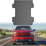 Mixsuper Liner Truck Bed Mat for 2020-2024 Chevrolet Silverado/GMC Sierra 2500 3500 HD (6.9ft Bed) All Weather Truck Bed Liner TPE Durable Odorless Black