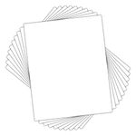 Golden State Art, Uncut 8x10 White Mats Matboards, Acid Free, for Photos, Frames, DIY Projects (10 Pack, 8x10 Inches)