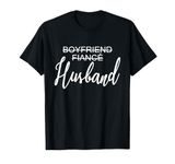 Boyfriend Fiancé Husband, Wedding, Just Married, Matching T-Shirt