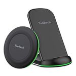 Yootech Wireless Charger, [2 Pack] 10W Max Wireless Charging Pad Stand Bundle,Compatible with iPhone 11/11Pro/11Pro Max/XS Max/XR/XS,Galaxy Note 10/S10/S9,AirPods Pro(with 4 USB C Cable)