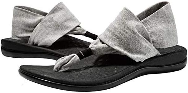 Women's Plantar Fasciitis Feet Yoga Sling Sandal Arch Supports Orthotics Flip Flops Relieve Flat Feet, High Arch, Foot Pain