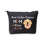 Golden Retriever Mom Gifts Golden Retriever Makeup Bag Best Golden Retriever Mom Ever Cosmetic Bag Golden Retriever Lover Gifts for Golden Retriever Owner Travel Bag …, Best Golden Retriever Mom Ever Bag Black