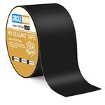 Butyl Sealant Waterproof Tape, RV Roof Tape Black, 4 Inch X 50 Feet RV Repair Sealant Tape, Stop Camper Roof Leaks, UV-Resistant, Weatherproof and Dur(4In-50FT Black)