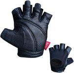 ROVOS Workout Gloves for Men Ventilated Leather Weightlifting Gloves, Double-Layer Anti-Slip Palm with Foam Padding for Superior Grip and Hand Protection - M