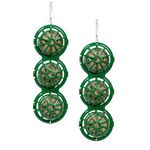 Fat Ball Bird Feeder - Jacobi Jayne® Basketball™ Hanging Feeder. Small Easy Clean Suet Ball Holder Cage For Wild Birds Only. Pack Of Two Feeders For Suet Balls. Green hanging fat ball feeder.