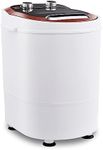 TUKAILAi Mini Portable Washing Machine 2 in 1 Small Washing Machine 3kg Washer 1.5kg Spin Dry Single Tub Non Electric Washing Machine Spin Dryer with Timer Control