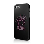 Tirita Personalised Phone Case Cover Compatible with iPhone 5 / 5s / SE 2016 - Sassy Girl [06 - Queen Crown Name] PRINTED GLITTER, NOT REAL GLITTER