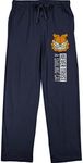 Garfield Smiling Cat Men's Navy Jogger Sweatpants-3XL