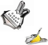 Lemon Slice Squeezers Set 4pack - GOODCHANCEUK Stainless Steel Manual Juicer For Orange Lime Citrus Handheld Lemon Wedge Clips Silver…